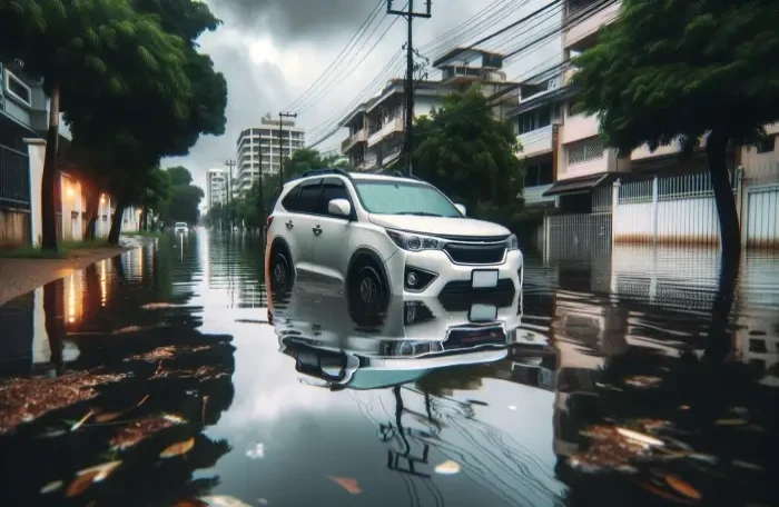  handling a flooded car